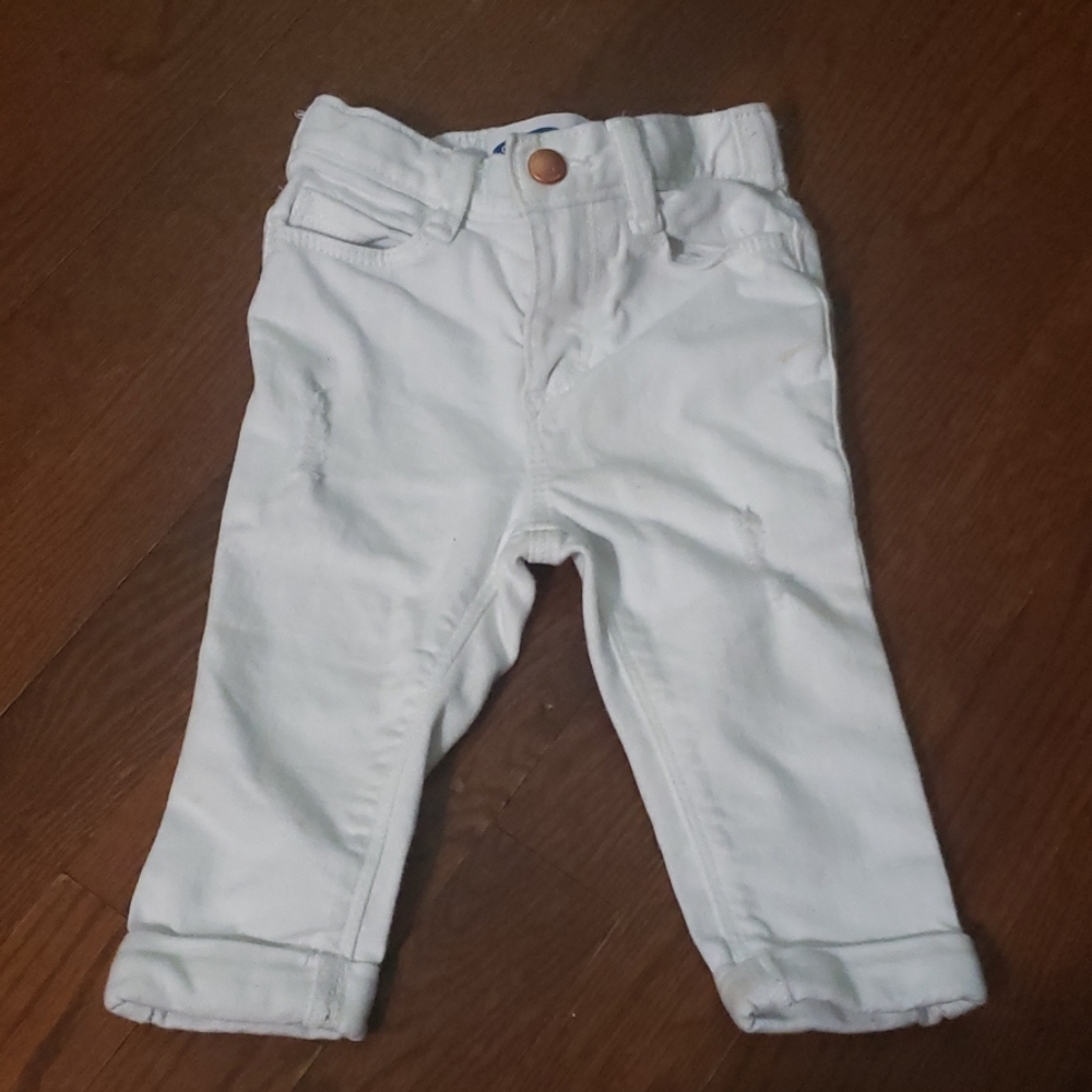 12-18 months White Distressed Boyfriend Jeans